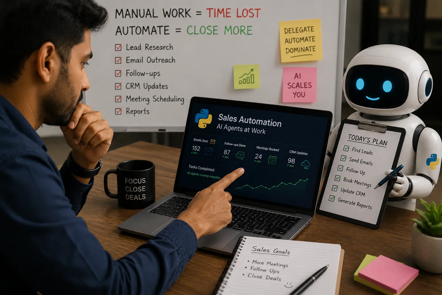 Automating Recurring Sales Tasks with Python and AI Agents