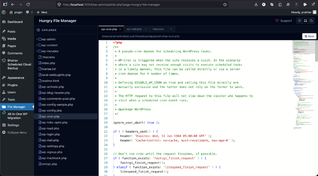 Actual Hungry File Manager Screenshot