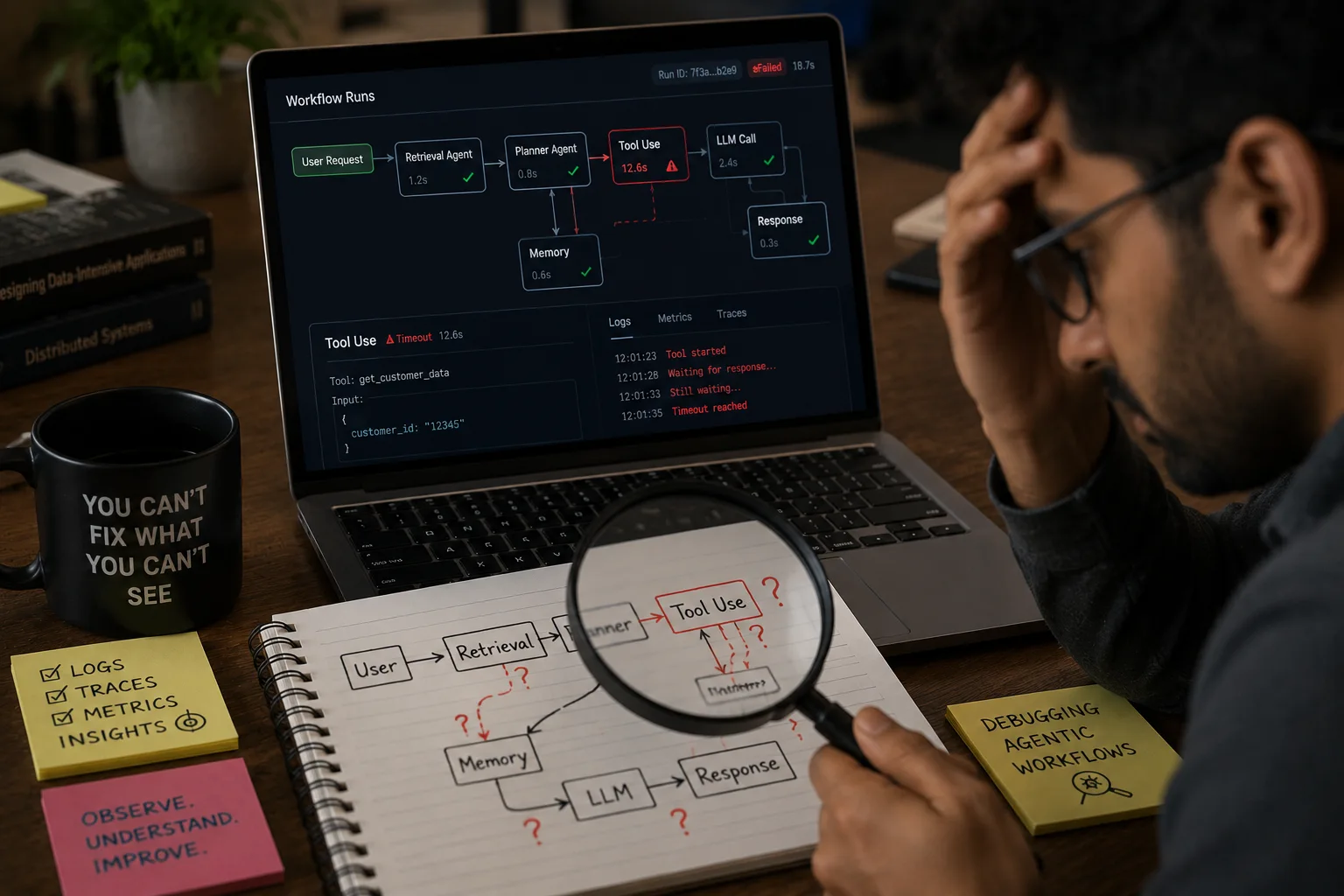 Building Observability for Agentic Workflows: Debugging Non-Deterministic Code