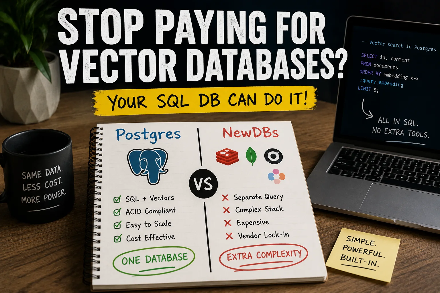 Postgres as the AI Vector Store: Why SQL Beats NewDBs