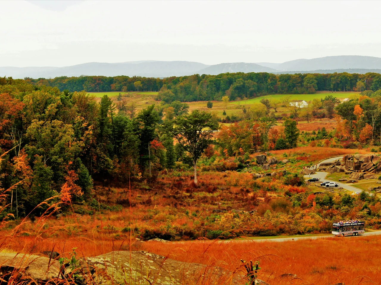 Pennsylvania Culture and Business - Web Development Services with Gettysburg Autumn Landscape